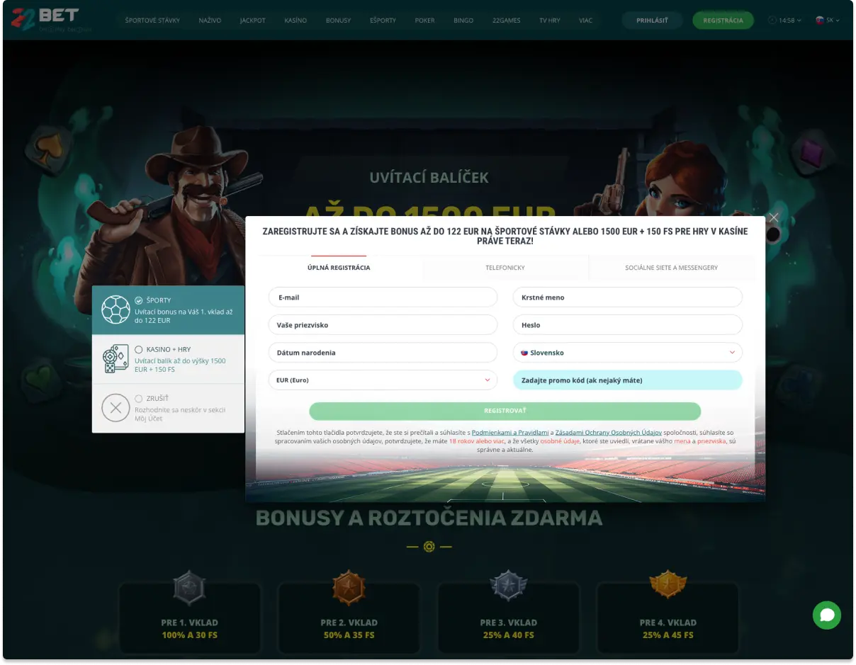 22Bet Registrácia 22Bet Registrácia